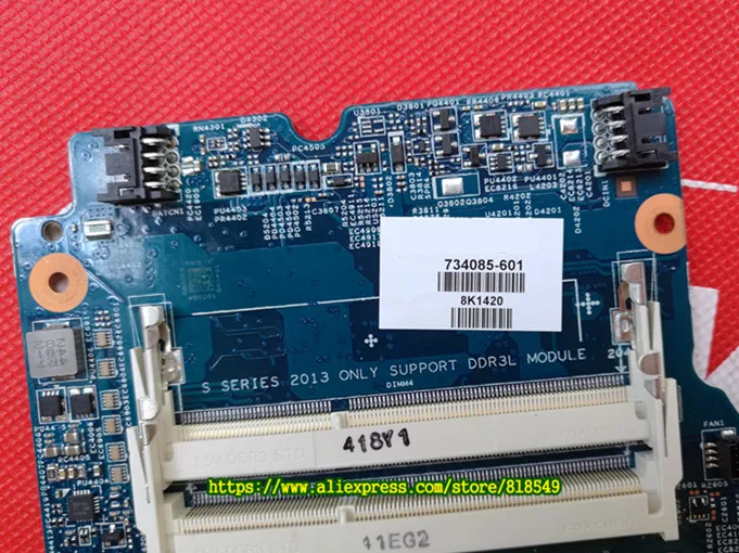Материнская плата ноутбука подходит для hp probook 450 440 734085-001 734085-501 734085-601 системная