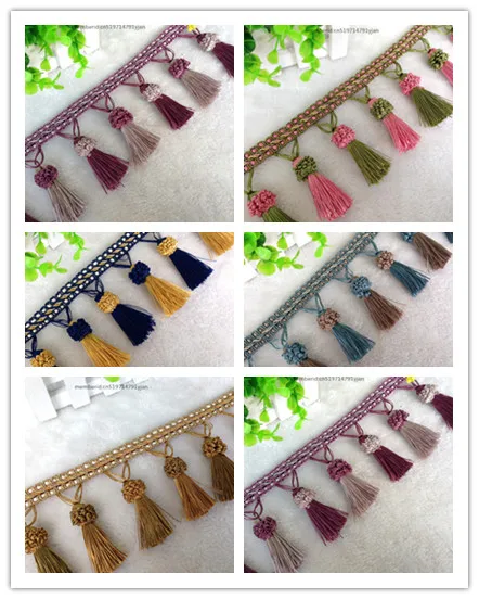 5 метров/партия шторы с кисточками 10 см|handmade textile|decorative sewinglace decoration |