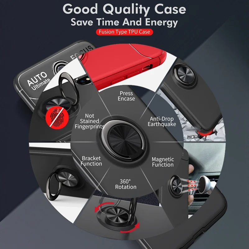 Чехол Oneplus6t с кольцом для Oneplus 6 t Coque мягкий силиконовый чехол роскошный