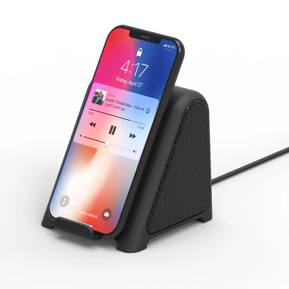 Беспроводное зарядное устройство + Bluetooth динамик 2 в 1 портативный беспроводной