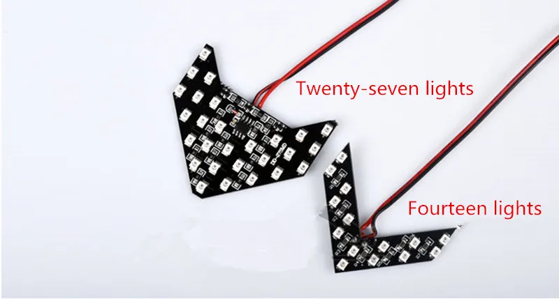 2 Pcs/lot 14 SMD LED Arrow Panel For Car Rear View Mirror Indicator Turn Signal Light Rearview mirror light | Автомобили и