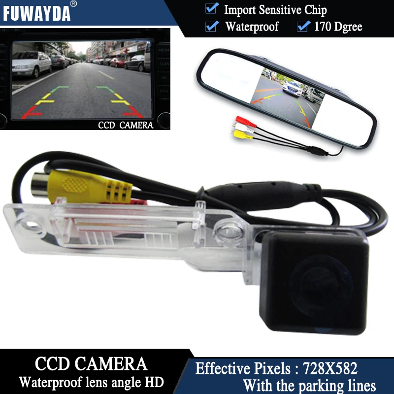 Автомобильная камера заднего вида FUWAYDA CCD для VW Golf Passat Touran Caddy Superb/T5 Transporter/Multivan +