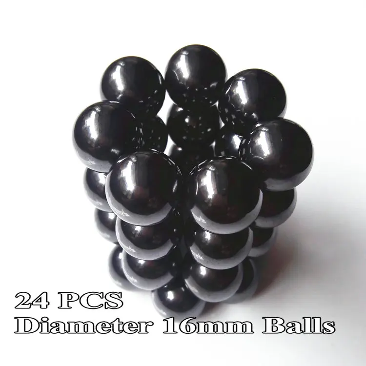 Dia16mm 24pcs Эллипсоид, забота о здоровье, потеря энергии, ферритовые магнитные шарики, оливковые блестящие сферы, змея, яйца, Базз, игрушка, керамические ювелирные изделия, шар, постоянный - Цвет: Dia16mm 24pcs