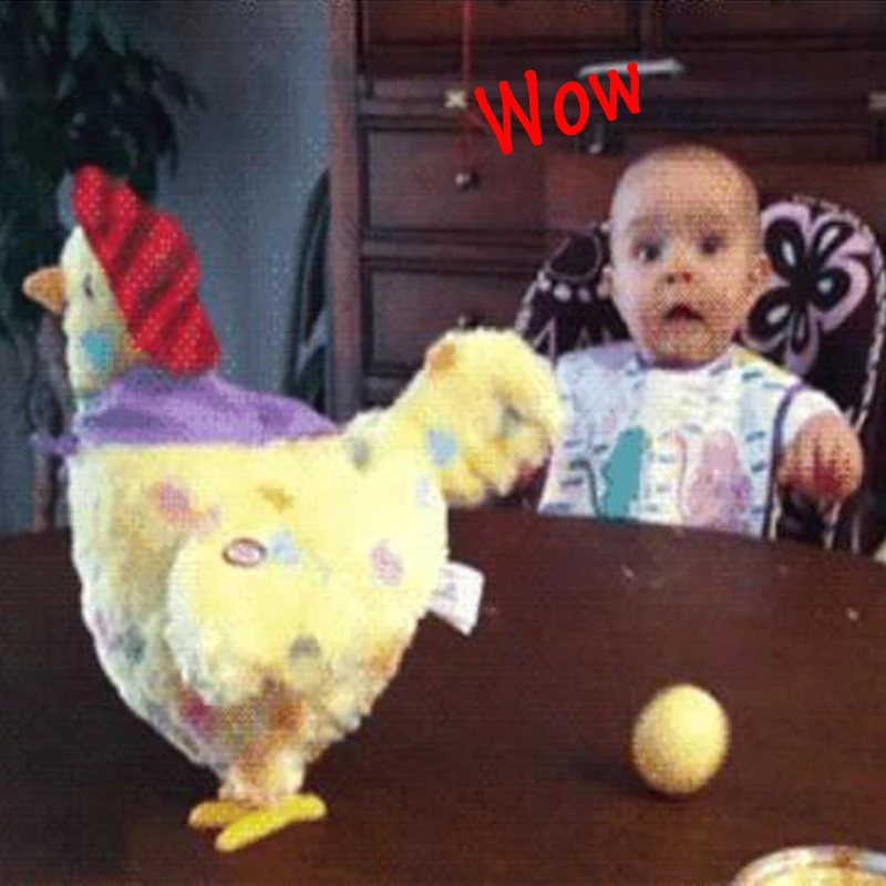Фото Забавная куриная игрушка курица розыгрыш яйцо подарок для детей антистрессовый