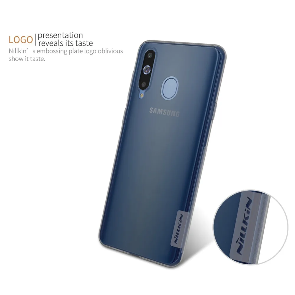 Чехол NILLKIN Nature из ТПУ для Samsung Galaxy A8s мягкий прозрачный силиконовый чехол телефона