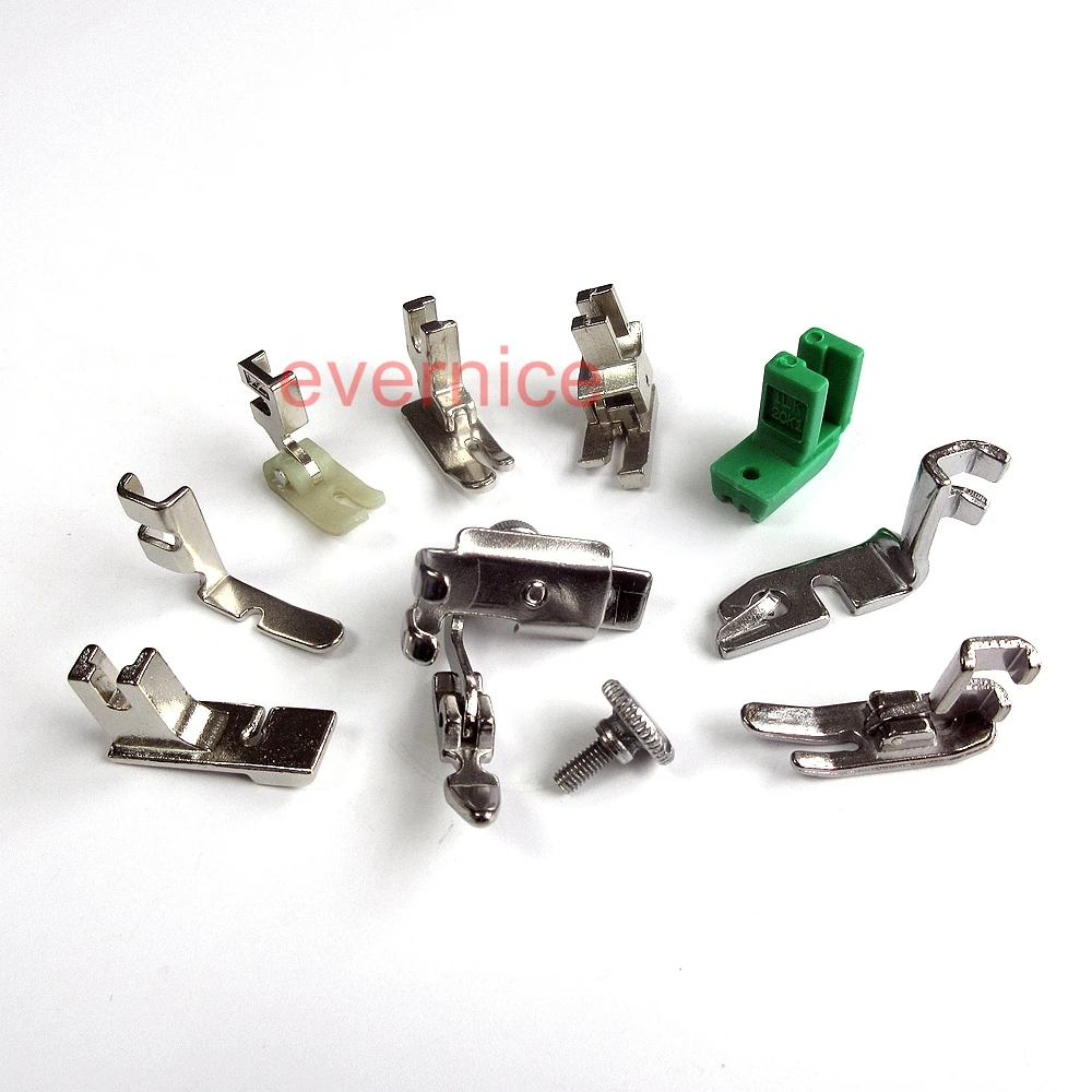 

9 Pcs Zipper Raising Hemming Wrinkle Presser Foot For Low Shank Singer Brother