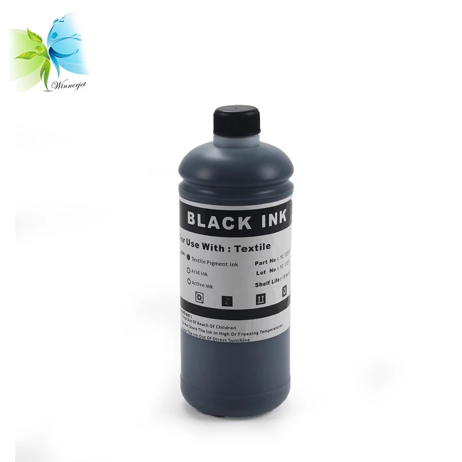 Winnerjet 500 мл DTG чернила для цифровой печати по ткани Epson T50 1390 1400 1430 1410 1500 Вт принтер с