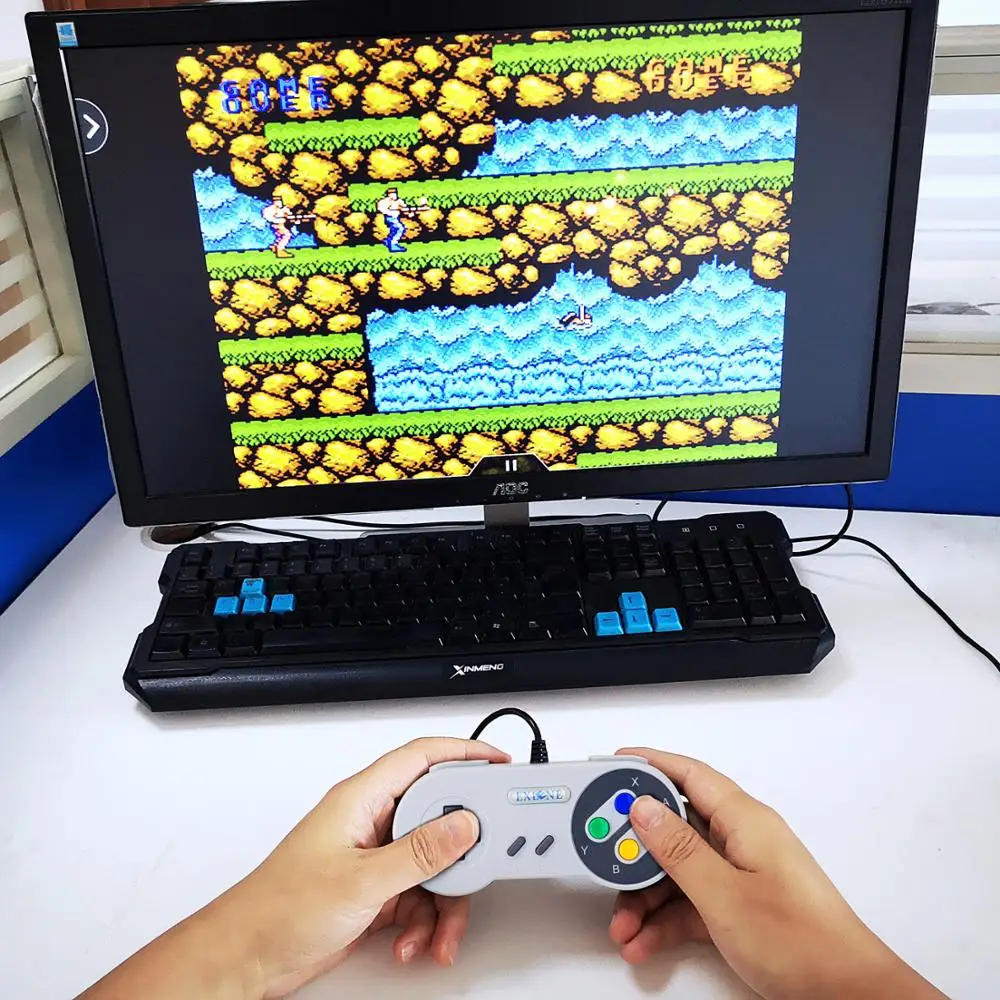 Exlene 2 Упаковка 3 м супер классический USB контроллер SNES геймпад джойстик для PC /Pi