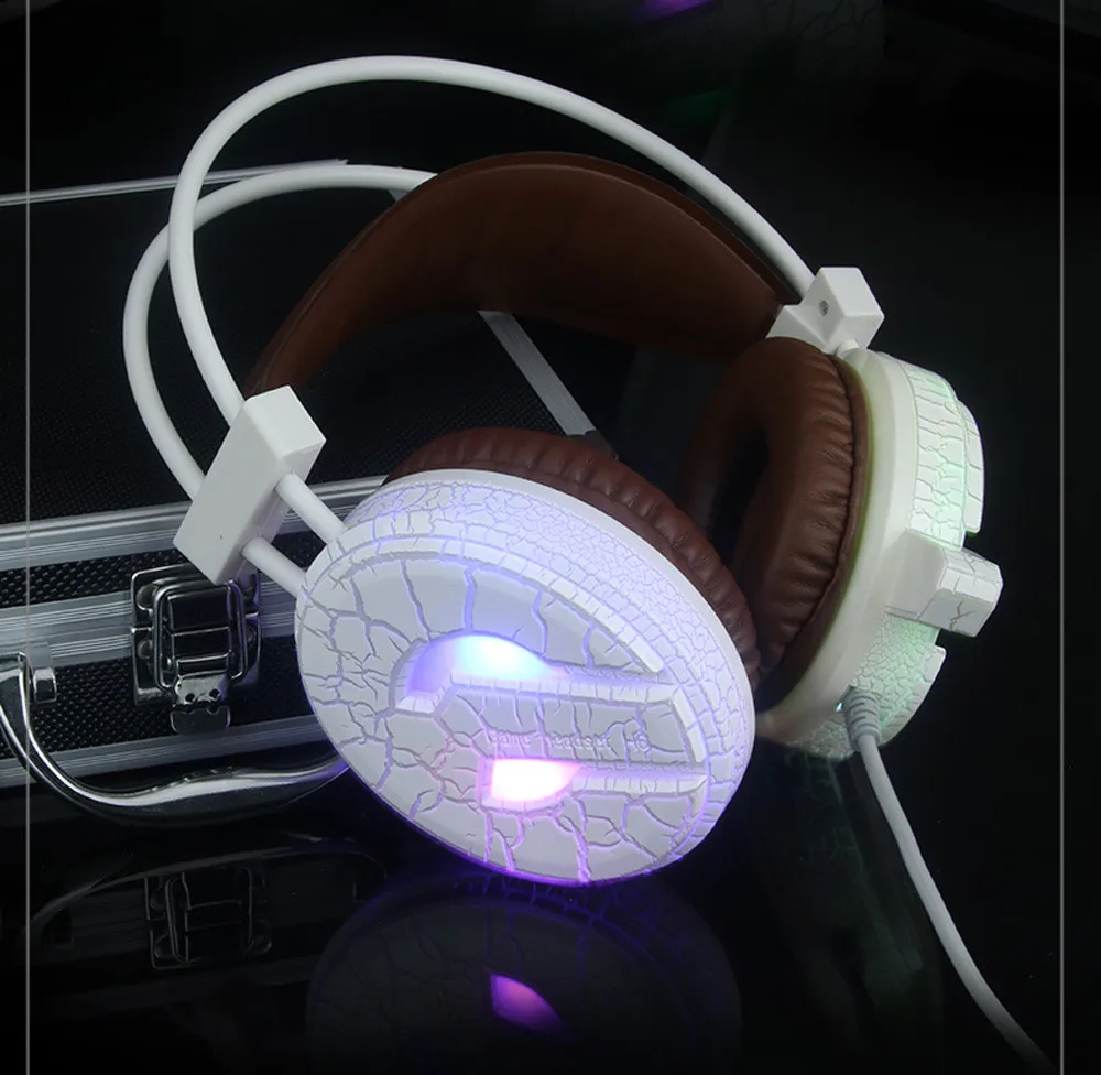 Professional Gaming Headset LED Light Earphone Headphone With Microphone H6 For Computer Game PC Gamer Laptop | Электроника