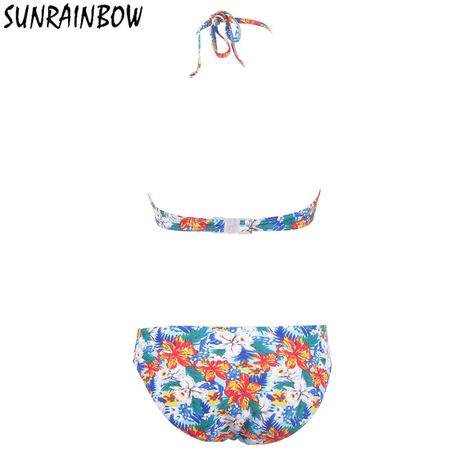 SUNRAINBOW 2019 сексуальный бандо бикини женский купальник пуш ап новейший крючком