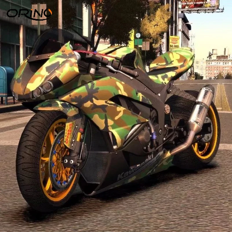 Высококачественная зеленая камуфляжная виниловая пленка с изображением леса