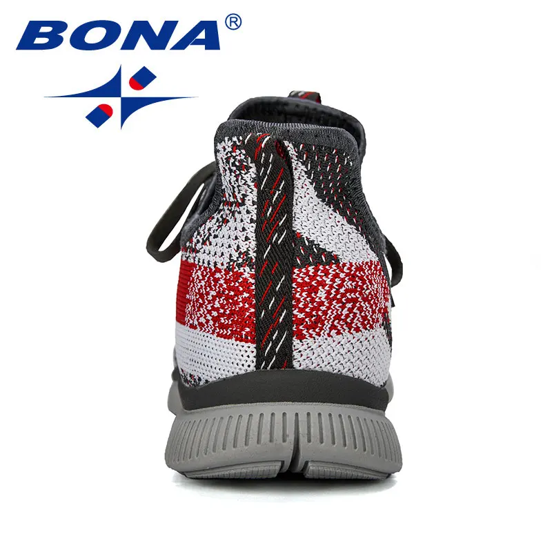 BONA 2019 New Designer Sneakers Breathable Casual No-Slip Men Vulcanize Shoes Male Air Mesh Wear-Resistant Tenis Masculino |