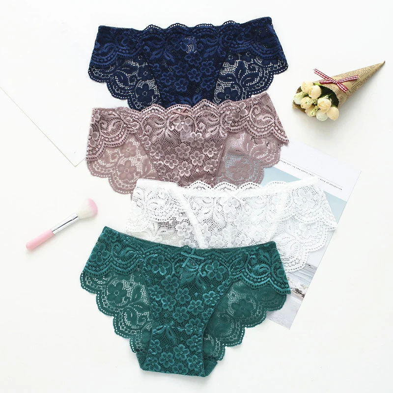 Sale Sexy Panties Women Size 66-98 cm Lace Solid Briefs Underwear Pretty Temptation Hollow Out Lingerie | Женская одежда