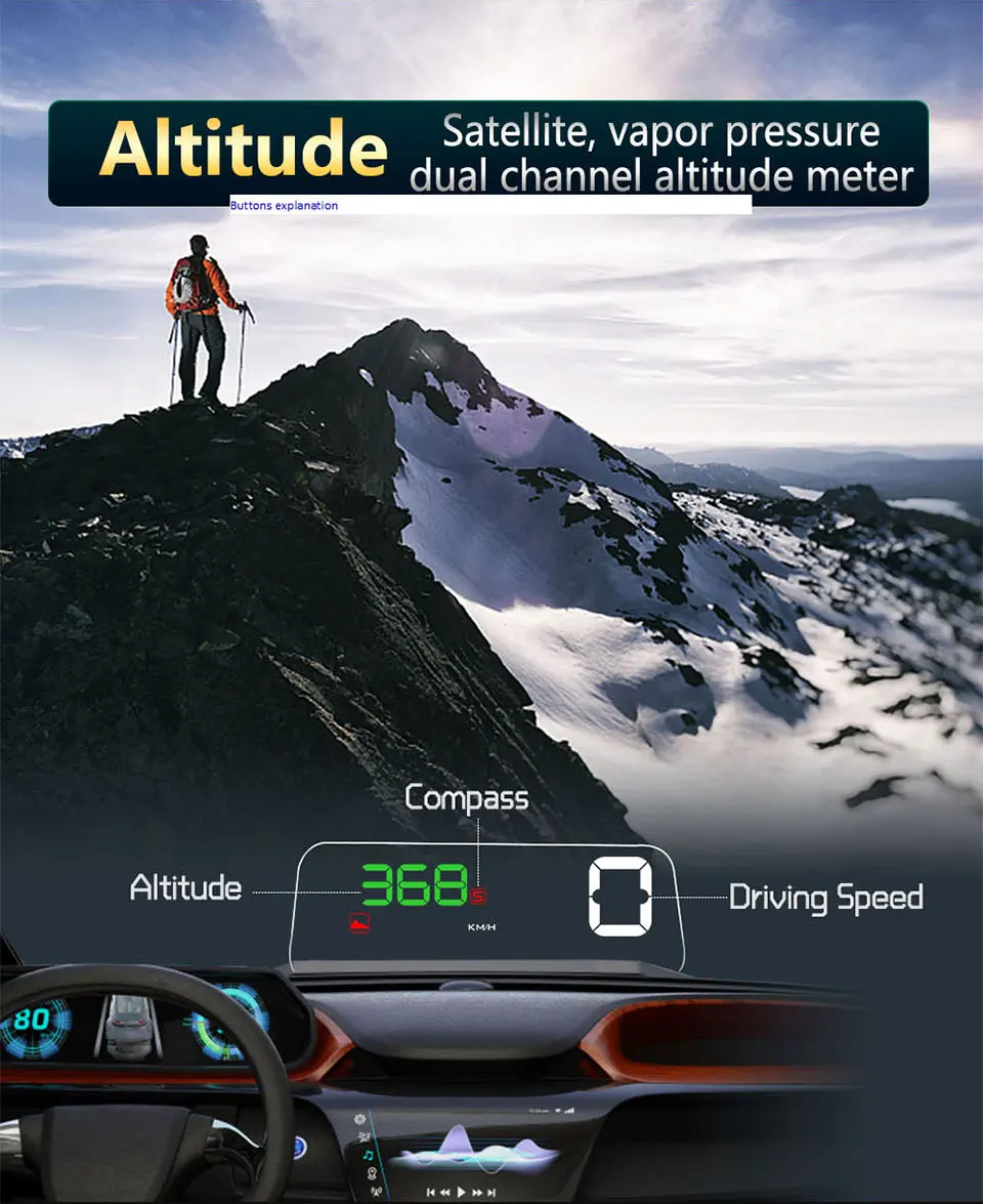Hud OBD 2 головы вверх дисплей цифровой автомобильный проектор скорости скорость метр расход топлива RPM неисправный код диагностический инструмент