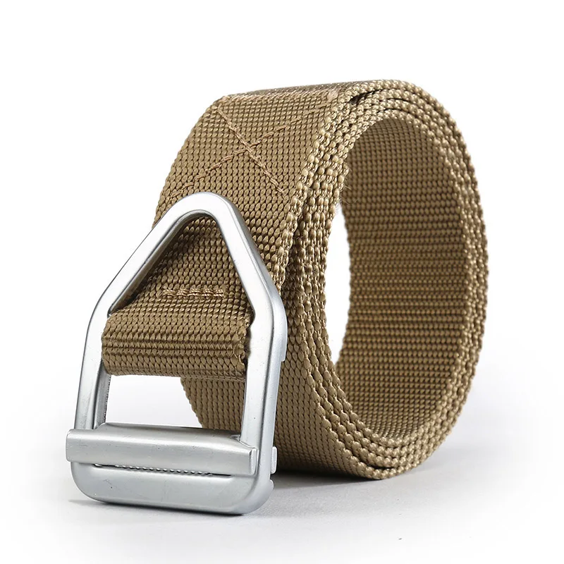 Quality Nylon belt fashion Men and Women Alloy buckle outdoor casual solid color cowboy pants | Аксессуары для одежды