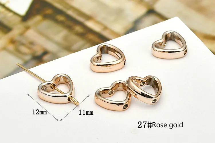 Diy Ювелирный материал полимерное покрытие геометрические сердечки серьги