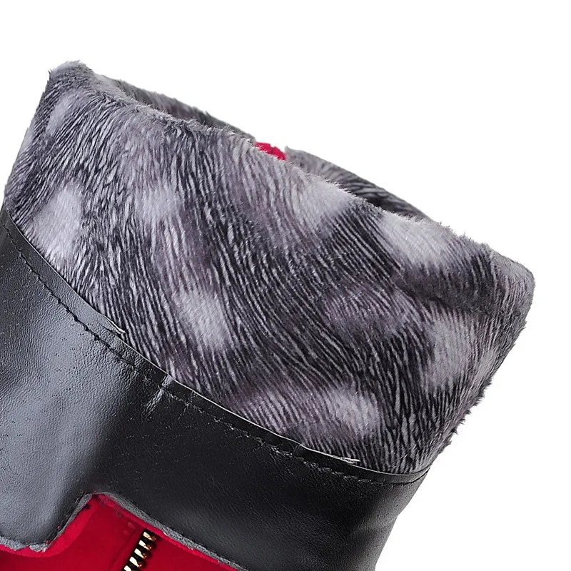 KEBEIORITY/ботинки на платформе Женская Осенняя обувь 2019 красные зеленые сапоги до