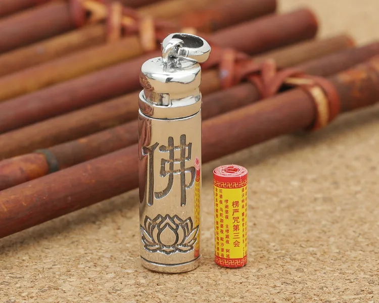 Коробка ручной работы Ghau серебро 925 пробы тибетская OM мантра коробка Gau подвеска