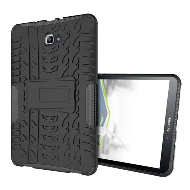 Силиконовый чехол для samsung Tab A A6, 10,1 дюймов, чехол, T580, T585, T580N, T585N, SM-T580, SM-T585, чехол, подставка, держатель+ пленка