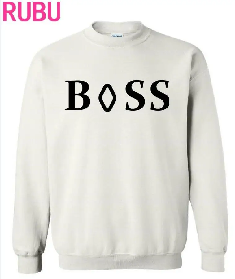 2017 RUBU BXSS autumn and winter sweatshirt Print long-sleeved hoodies 100% cotton loose O-Neck men Sweatshirts mjhgkj | Мужская одежда