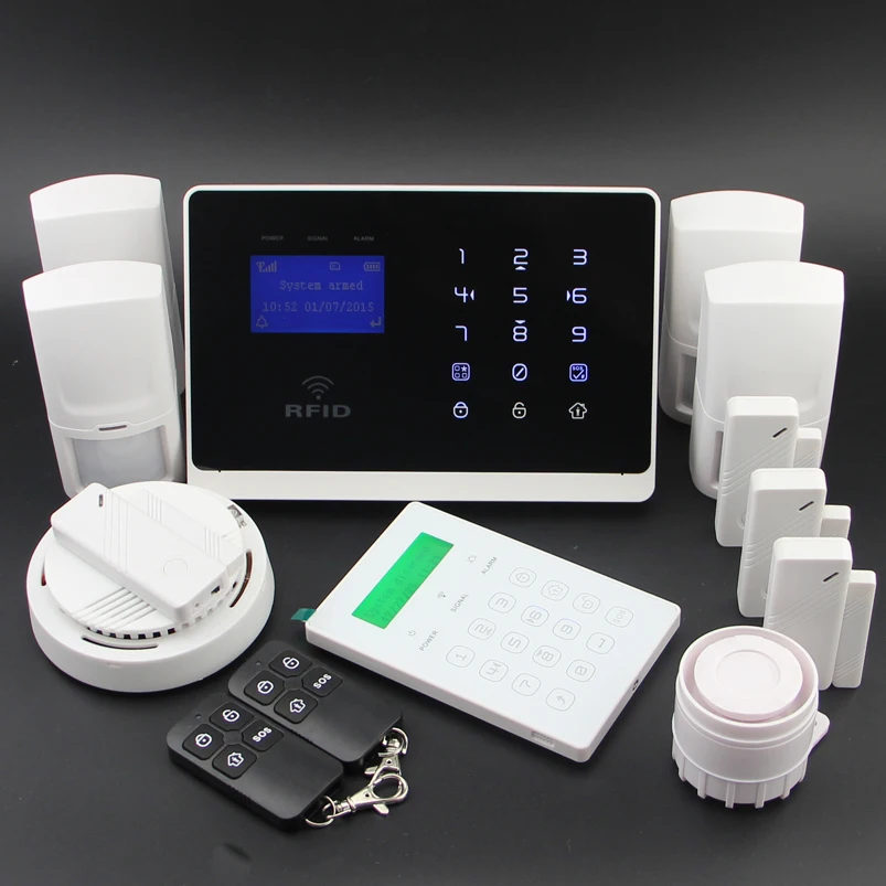 Сенсорная ЖК клавиатура GSM сигнализация стандартная система с парольной