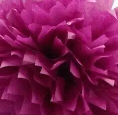 dark magenta Govaz Свадебные украшения Аксессуары для мероприятий 20, 25, 30 см помпоны из бумаги салфеток Бальные вечерние принадлежности для детского дня рождения - Цвет: dark magenta
