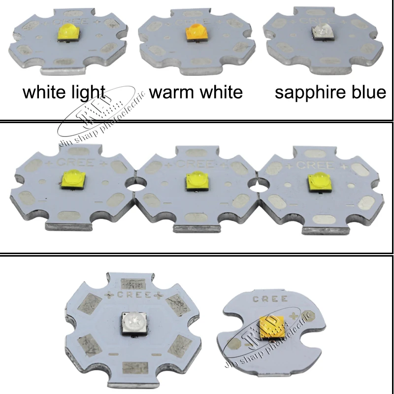 10 шт. Cree XTE XT-E LED 3 Вт 5 белый диод фитиль 6500 к теплый 3500 3000 К нейтральный 4500К