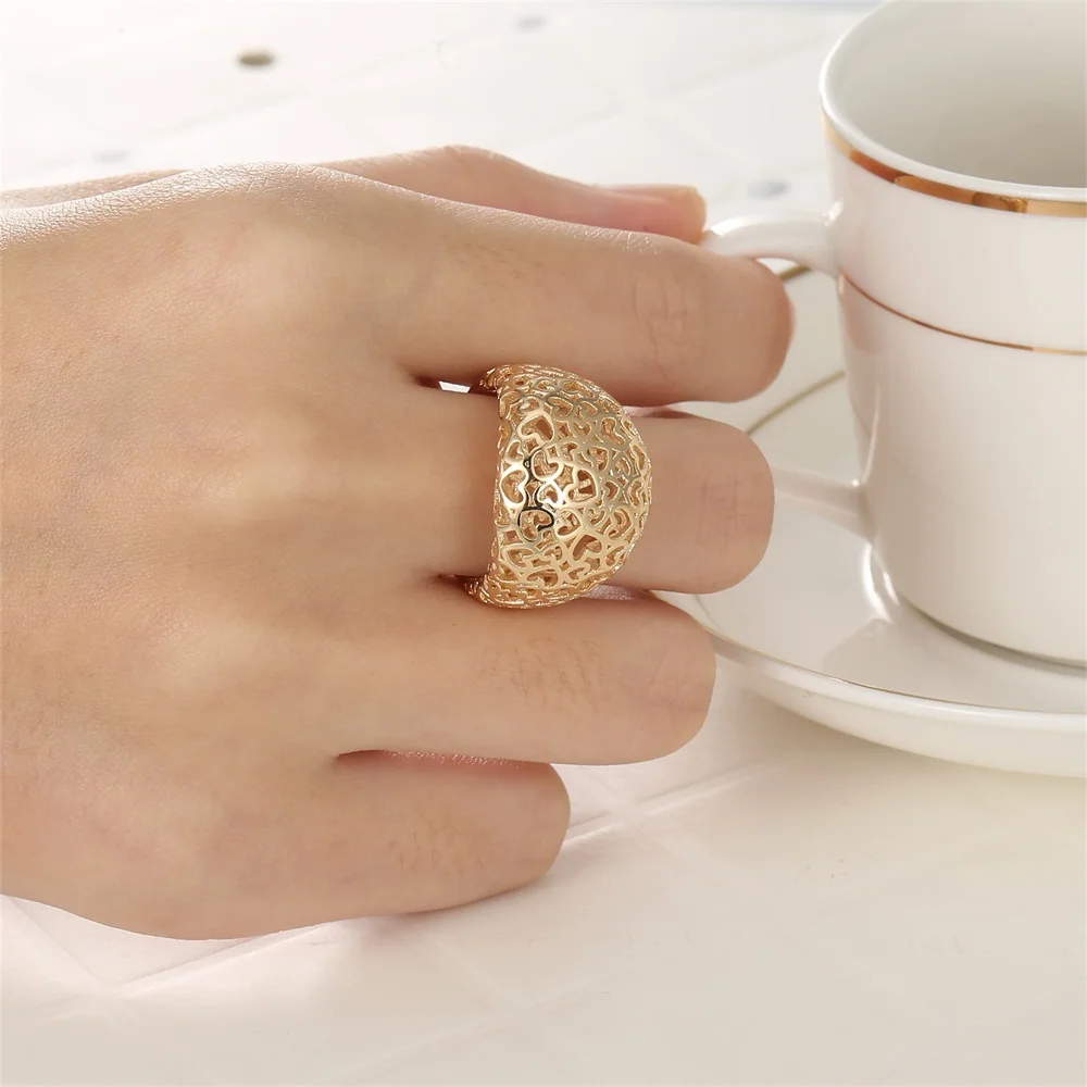 Cremo Rings For Women 3-Dimensional Hollow Heart-Shaped Fashion Jewelry Bijoux Femme Personalized Design New Wedding Gift Anillo | Украшения