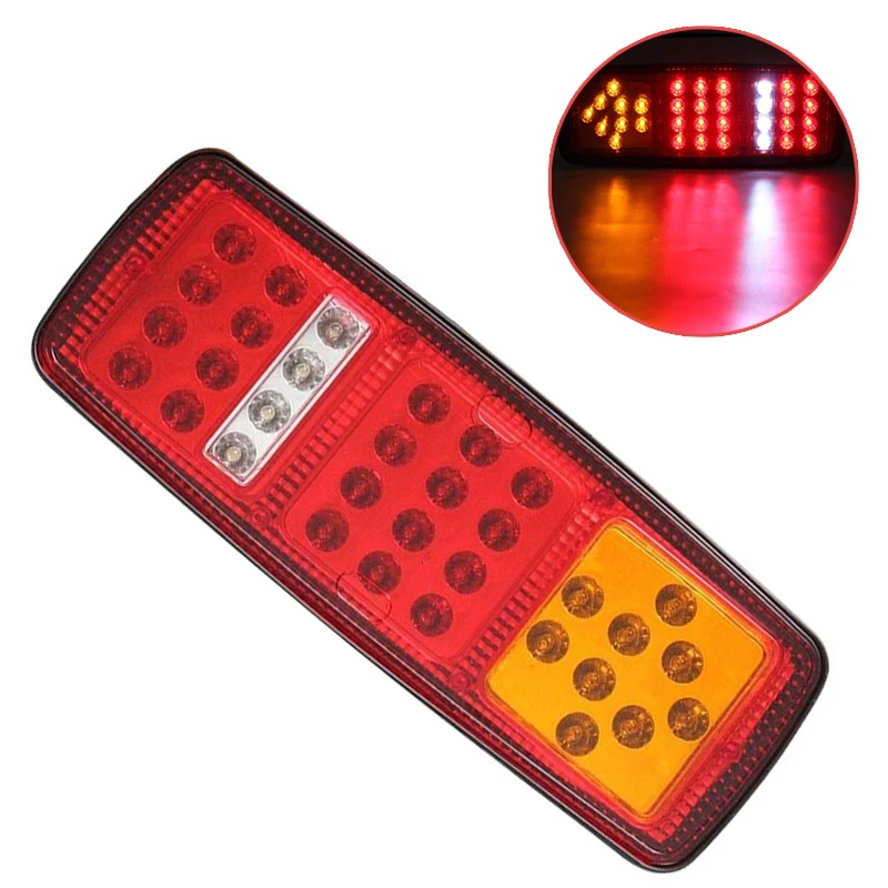 2 шт. x 33LED 12 В 5 Вт стоп сигнал задний фонарь индикатор обратная лампа для трейлера