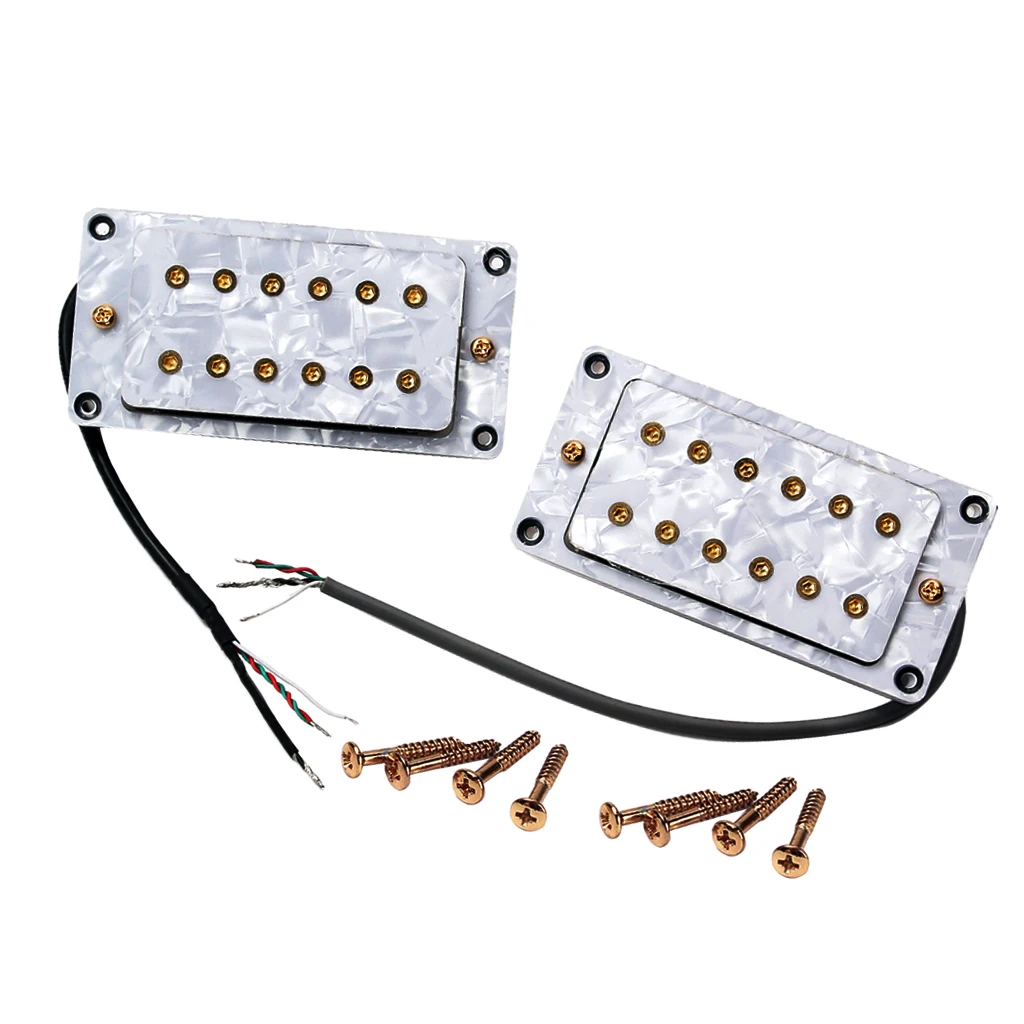 Electric Guitar Humbucker Neck Bridge Pickup Mounting Screws Wrench Kit 50/52mm | Спорт и развлечения