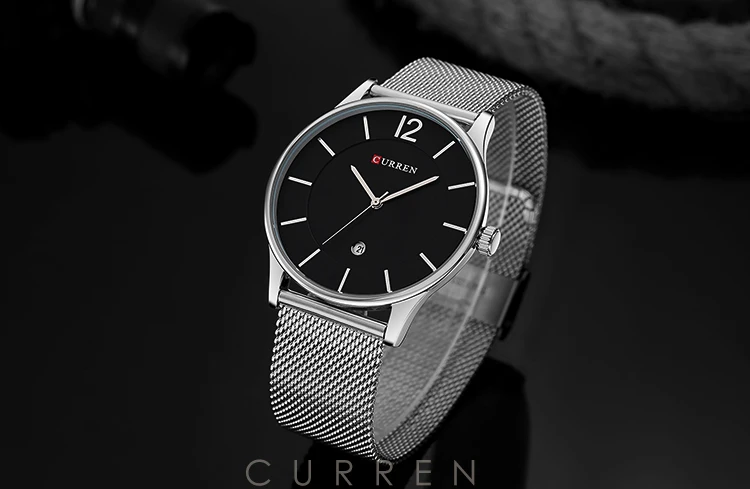 CURREN 8231 модные повседневные кварцевые часы для мужчин с полным календарем водонепроницаемые Роскошные Брендовые мужские часы