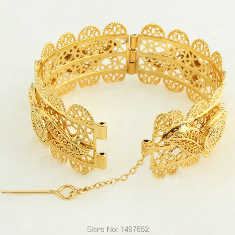 Новинка эфиопские браслеты для женщин 18 карат золотые браслеты/браслеты модные