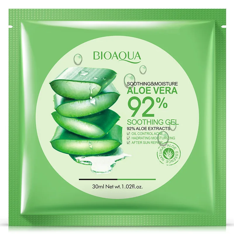Aloe BIOAQUA, 1 шт., экстракт для лица алоэ вера, маска для ухода за кожей, маска для лица, отбеливающая, увлажняющая, стойкая, увлажняющая маска для ухода за кожей - Цвет: Aloe