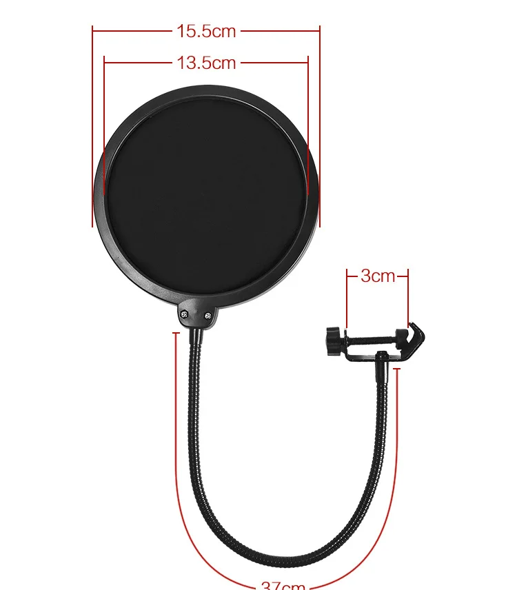 Горячая Распродажа двухслойный Студийный микрофон ветровой экран