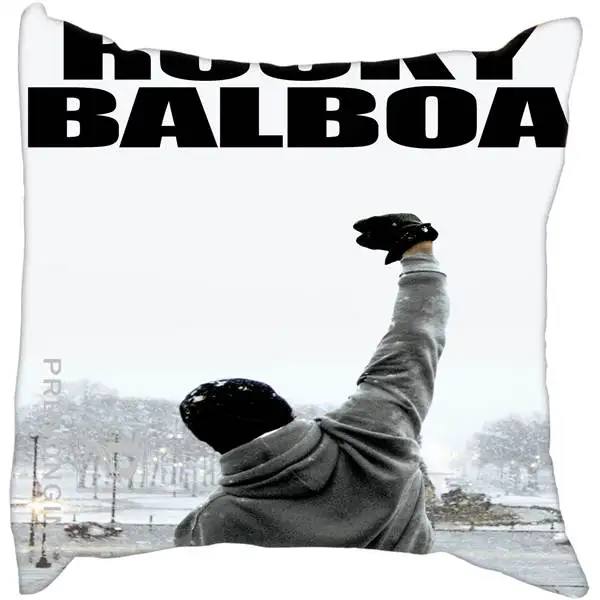Pillowcases Заказная декоративная наволочка Рокки Бальбоа квадратная Наволочка на молнии лучший подарок(с одной стороны) 180117#91 - Цвет: Pillowcases