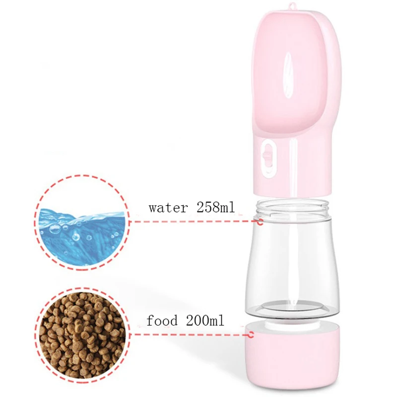 Портативная бутылка для воды домашних животных многофункциональная посуда