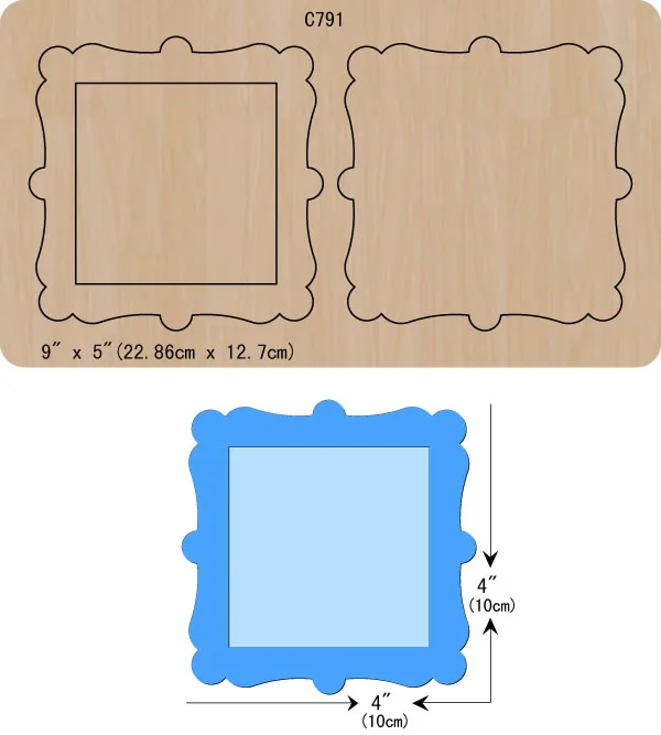 New Wooden die Scrapbooking C-791 Cutting Dies Multiple sizes