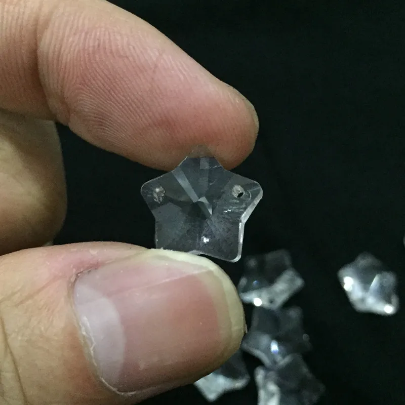 

20pcs pentagram Crystal gemstone buttons 2 holes Sewing buttons for shirt Crystal buttons for garments Sewing Accessories 13mm
