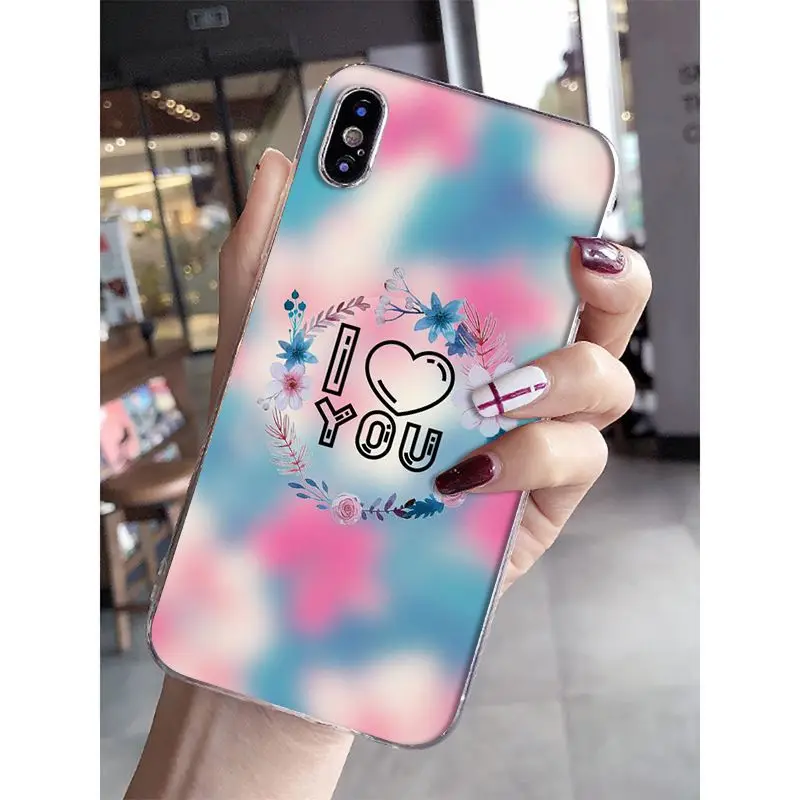 Чехол для телефона с принтом Babaite I Love My Mom And Dad Apple iPhone 8 7 6 6S Plus X XS MAX 5 5S SE XR |