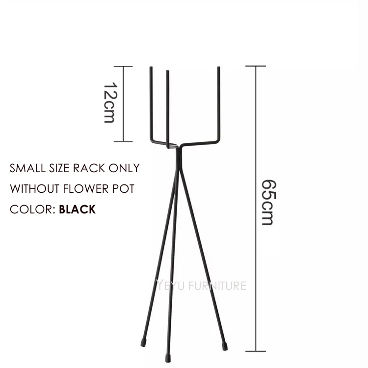 Black Small Rack Современный дизайн, модные металлические полки для цветочных горшков, популярные Чердаки для цветочных горшков, лоток для хранения, для гостиной, для растений, для организации, поднос для корзин - Цвет: Black Small Rack