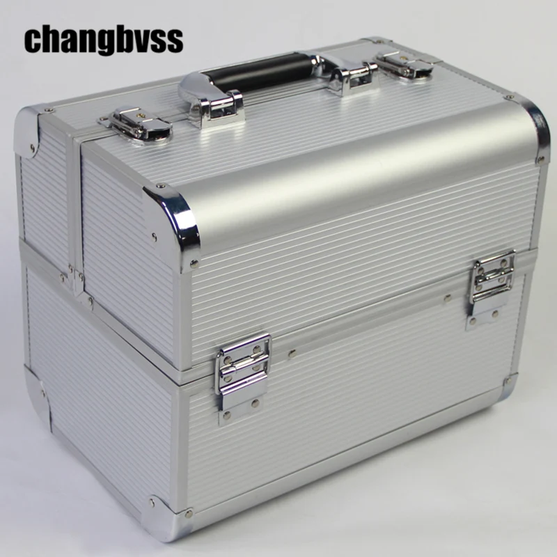 Многослойный органайзер для хранения косметических инструментов женщин