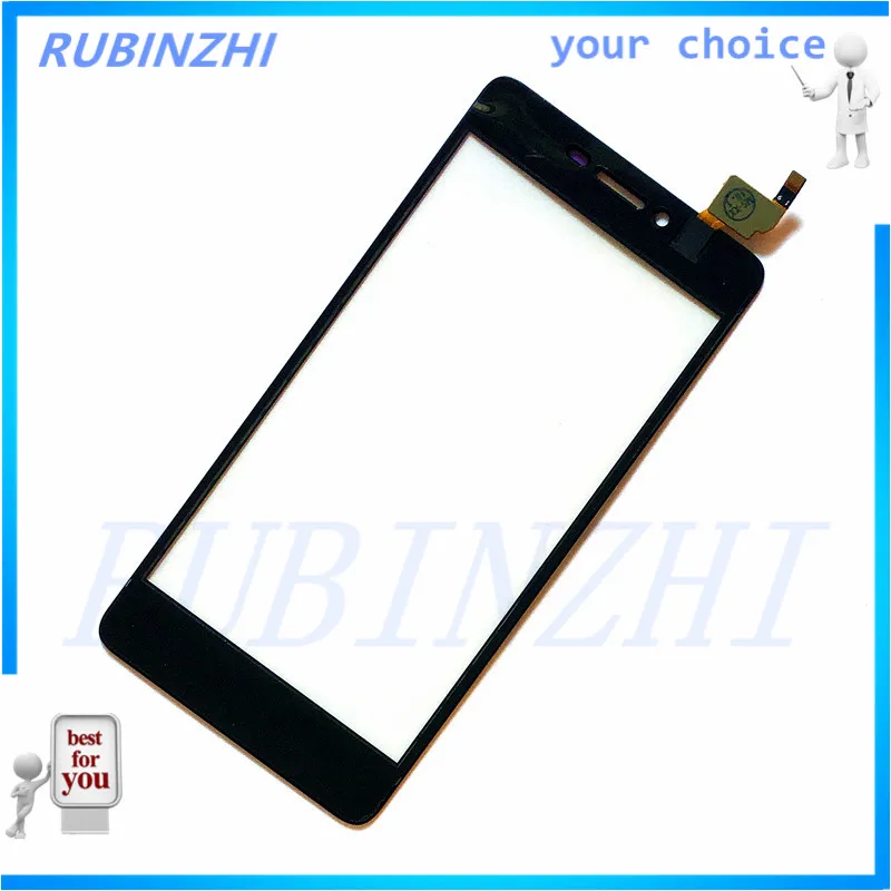 RUBINZHI с клейкой лентой сенсорная панель для телефона сенсорный экран Micromax Q421 Canvas