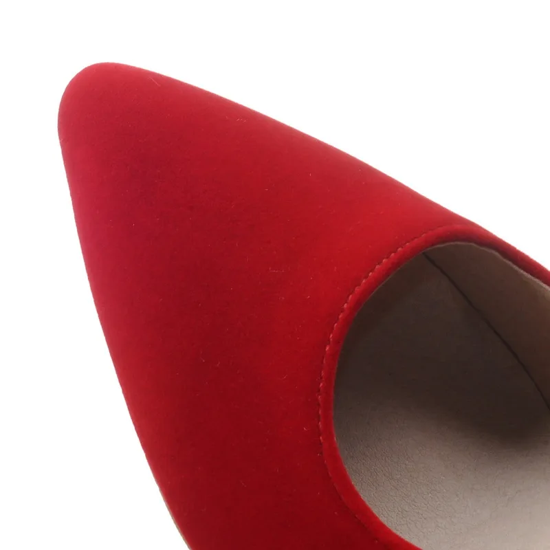 Female Flock Fashion Sequined Wedges Pumps Slip On High Heels Spring Autumn Pointed Toe Party Wedding Shpes Women 2019 Red Black | Обувь
