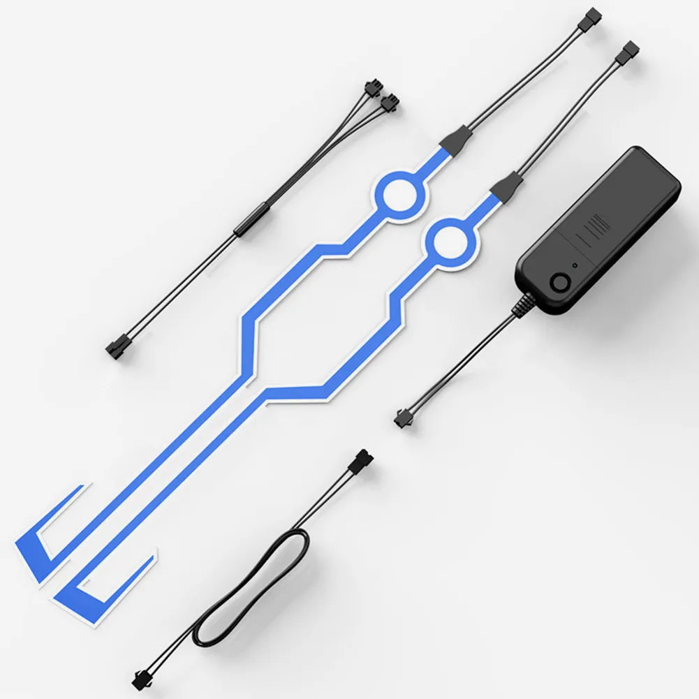 Креативный мотоциклетный шлем EL холодный светильник Mod Kit Tron шлемы Режим ночной