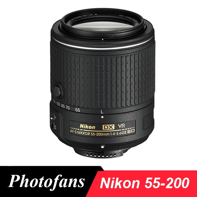Nikon 55 200 объектив AF S DX мм f/4 5 6 г ED VR II линзы для D3200 D3300 D3400 D5200 D5300 D5500 D5600 D7100 D7200|lens