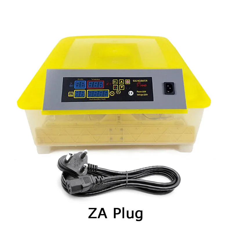 ZA Plug YZ8-48 цифровой Брудер дешевый полностью автоматический куриный утиный термостат для яичного инкубатора для инкубации 48 гусиных перепелиных птиц птицы яйца - Цвет: ZA Plug