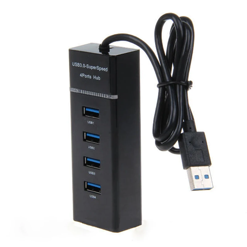 4 порта, высокоскоростное зарядное устройство cargador USB 3,0, мульти-расширение aukey для настольного компьютера, ноутбука, адаптация, зарядное устройство для телефона для iphone