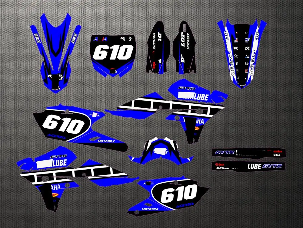 Мотоцикл графика фон стикер на полную длину для Yamaha YZF250 YZF 250FX 250 FX 2014 2018