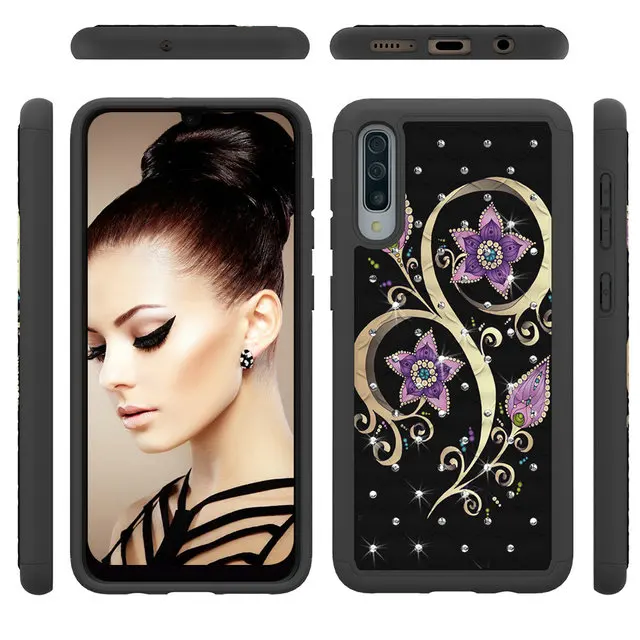 Для Coque samsung A50 чехол Galaxy A20 E A202 A205 A 20 50 30 Роскошная Блестящая Глянцевая задняя панель Etui для samsung Galaxy A30 A20 A20E чехол