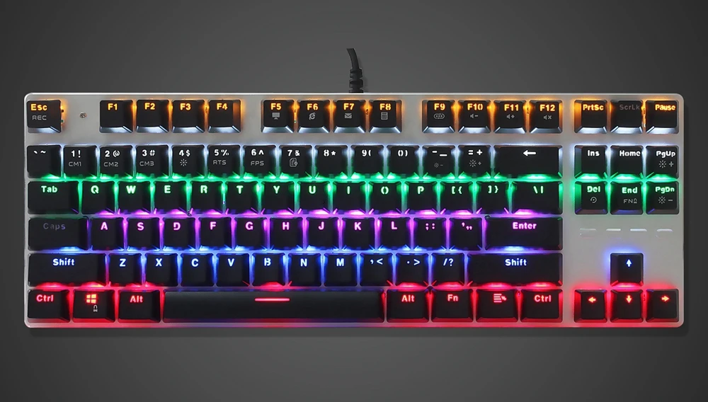 Metoo Edition Mechanical Keyboard 87 104 keys USB Blue Switch Gaming Keyboards for Tablet Desktop Russian Hebrew Arabic